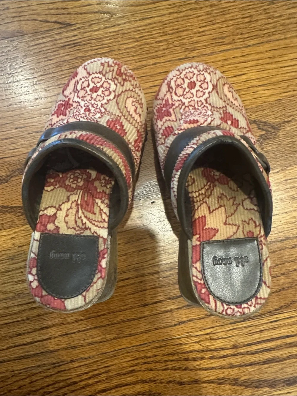 Old Nay Children's 11 Vintage Floral Platform Clog Mules